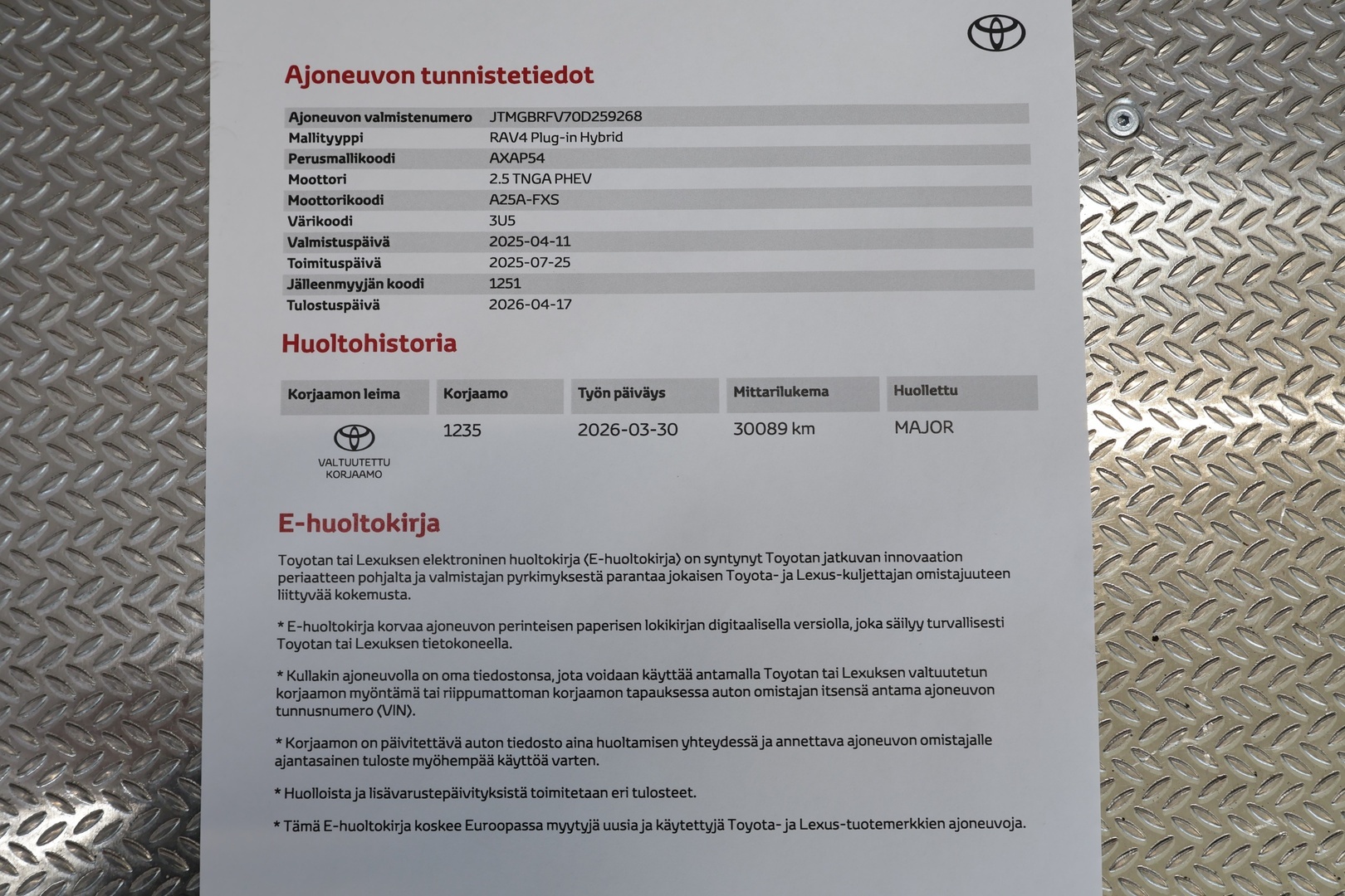 TOYOTA RAV4 Plug-in 2025