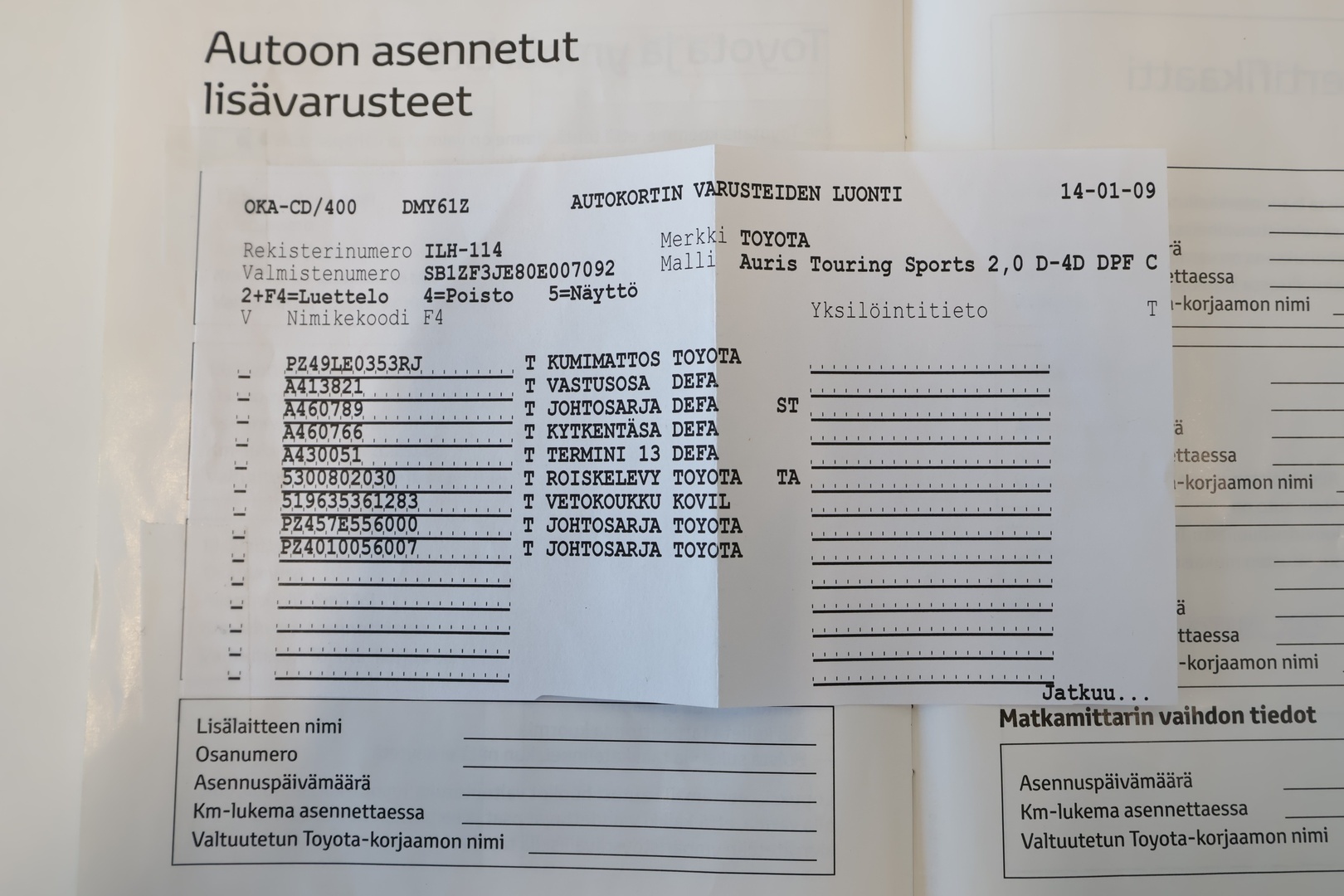 TOYOTA Auris 2014