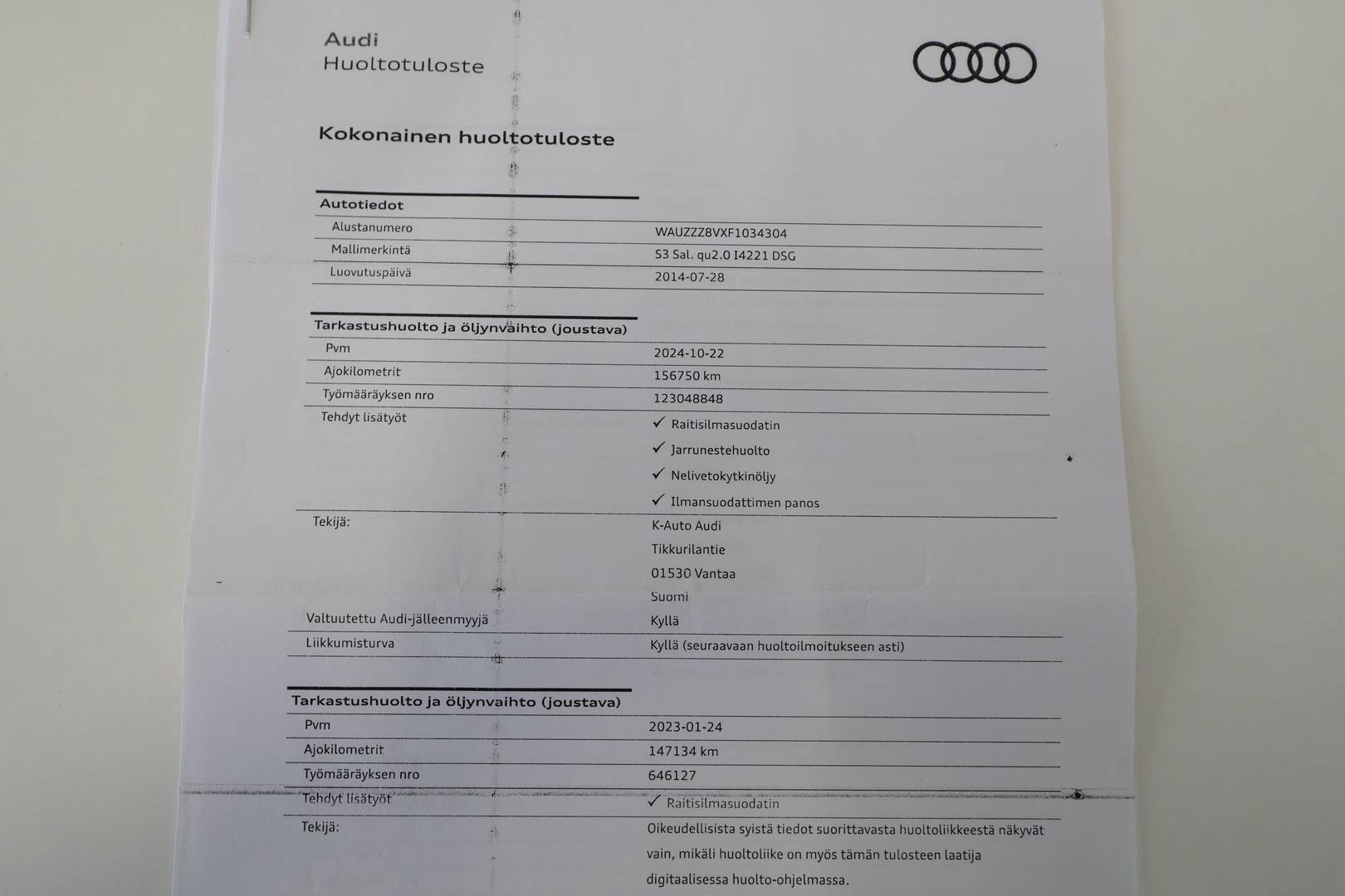 AUDI S3 2014