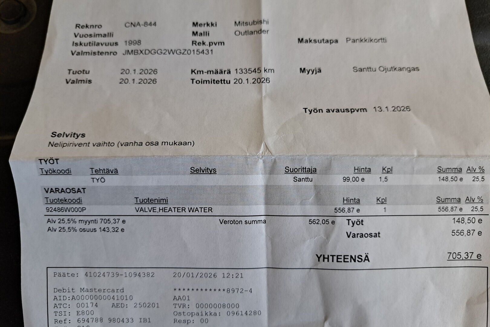 MITSUBISHI Outlander PHEV 2016