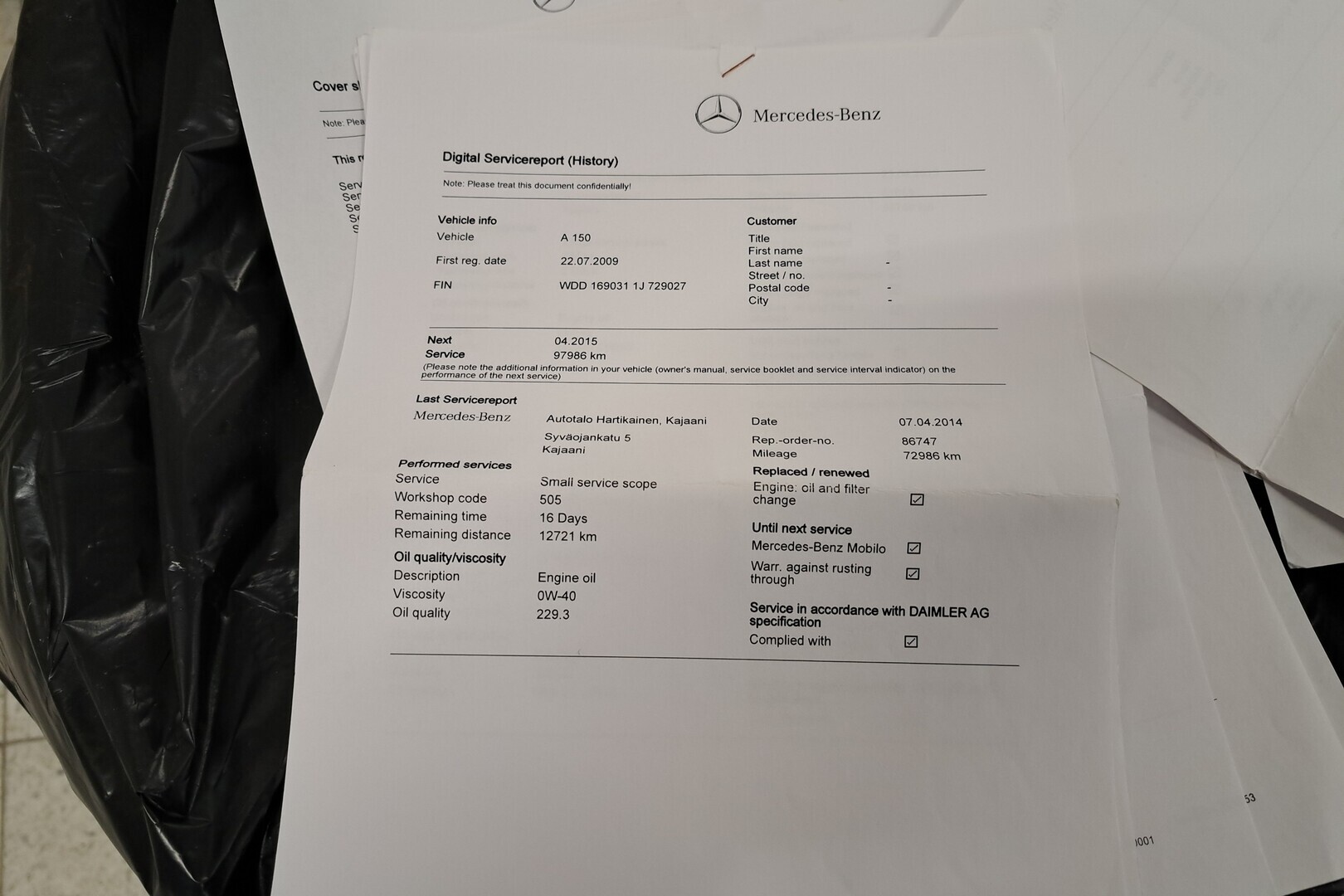 MERCEDES-BENZ A 2009