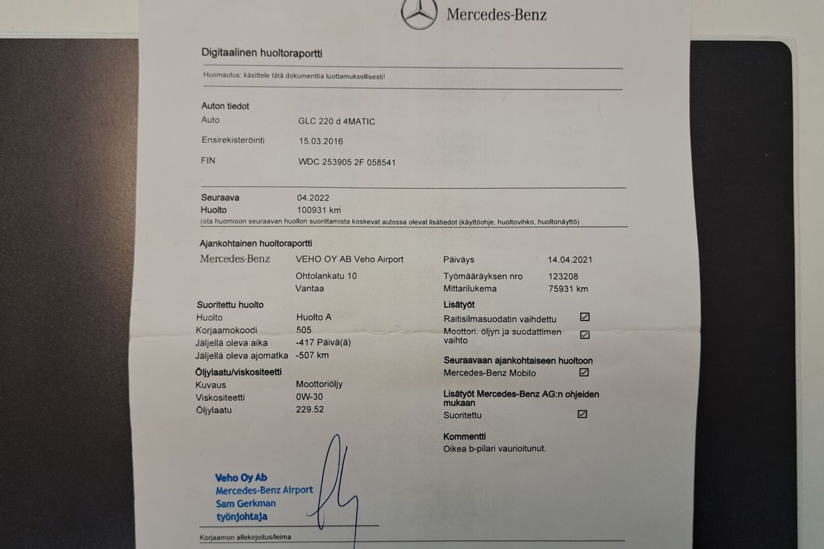 MERCEDES-BENZ GLC 2016