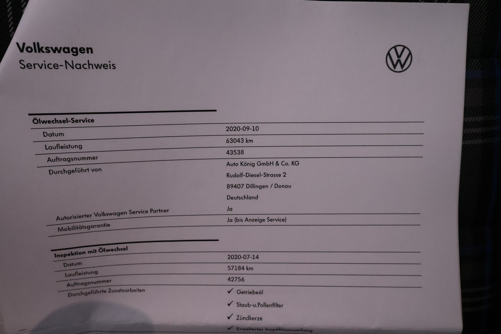 VOLKSWAGEN Golf 2018