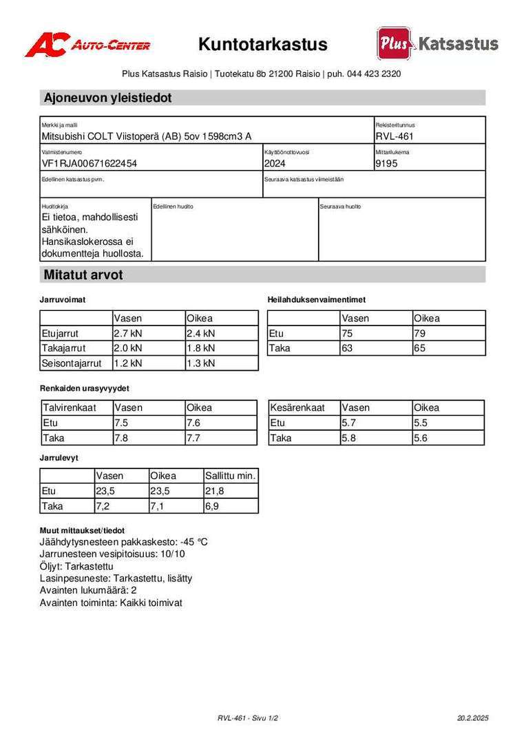MITSUBISHI Colt 2024