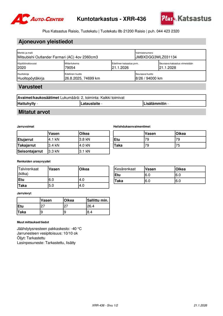 MITSUBISHI Outlander PHEV 2020