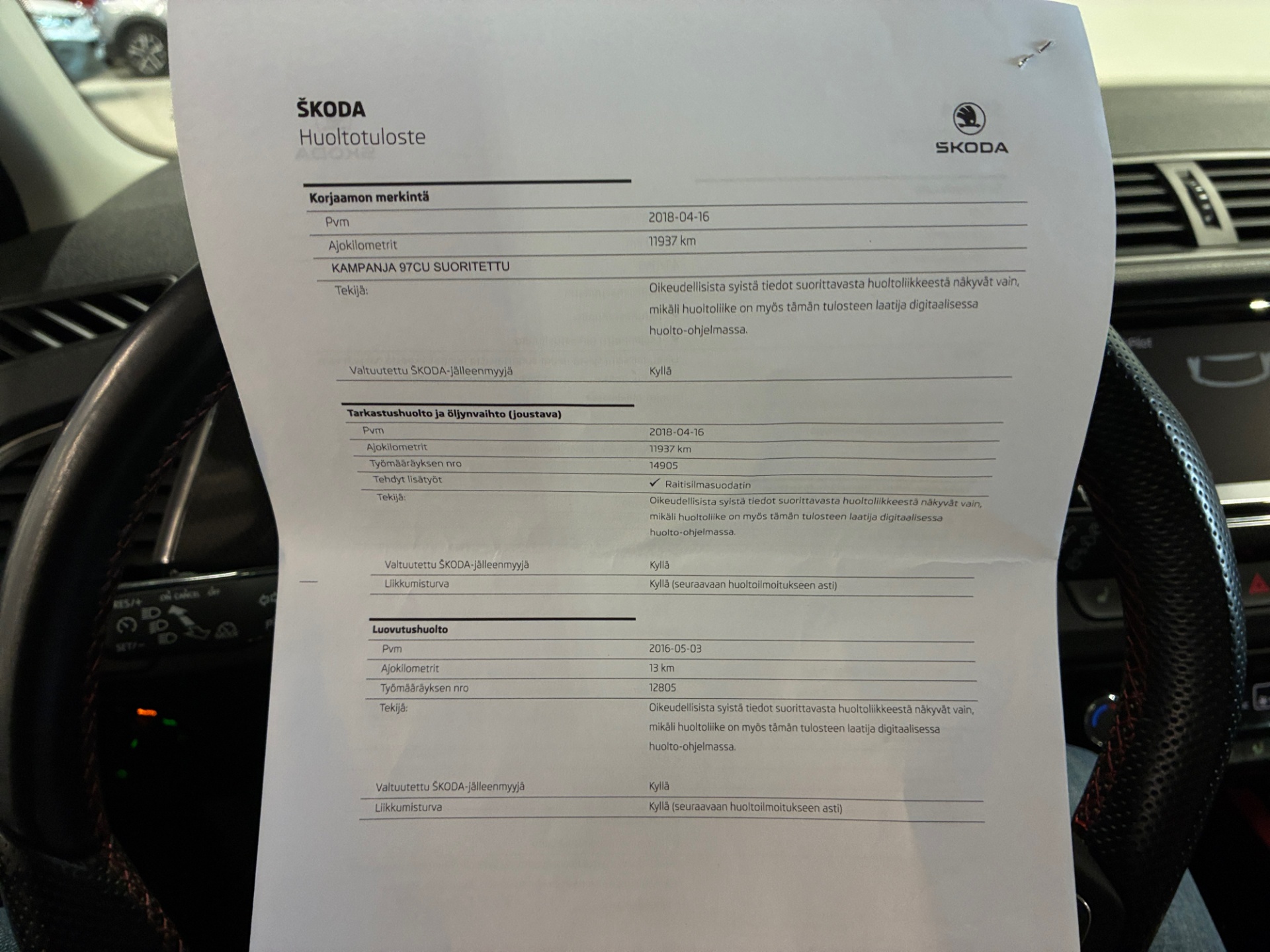 SKODA Fabia 2016