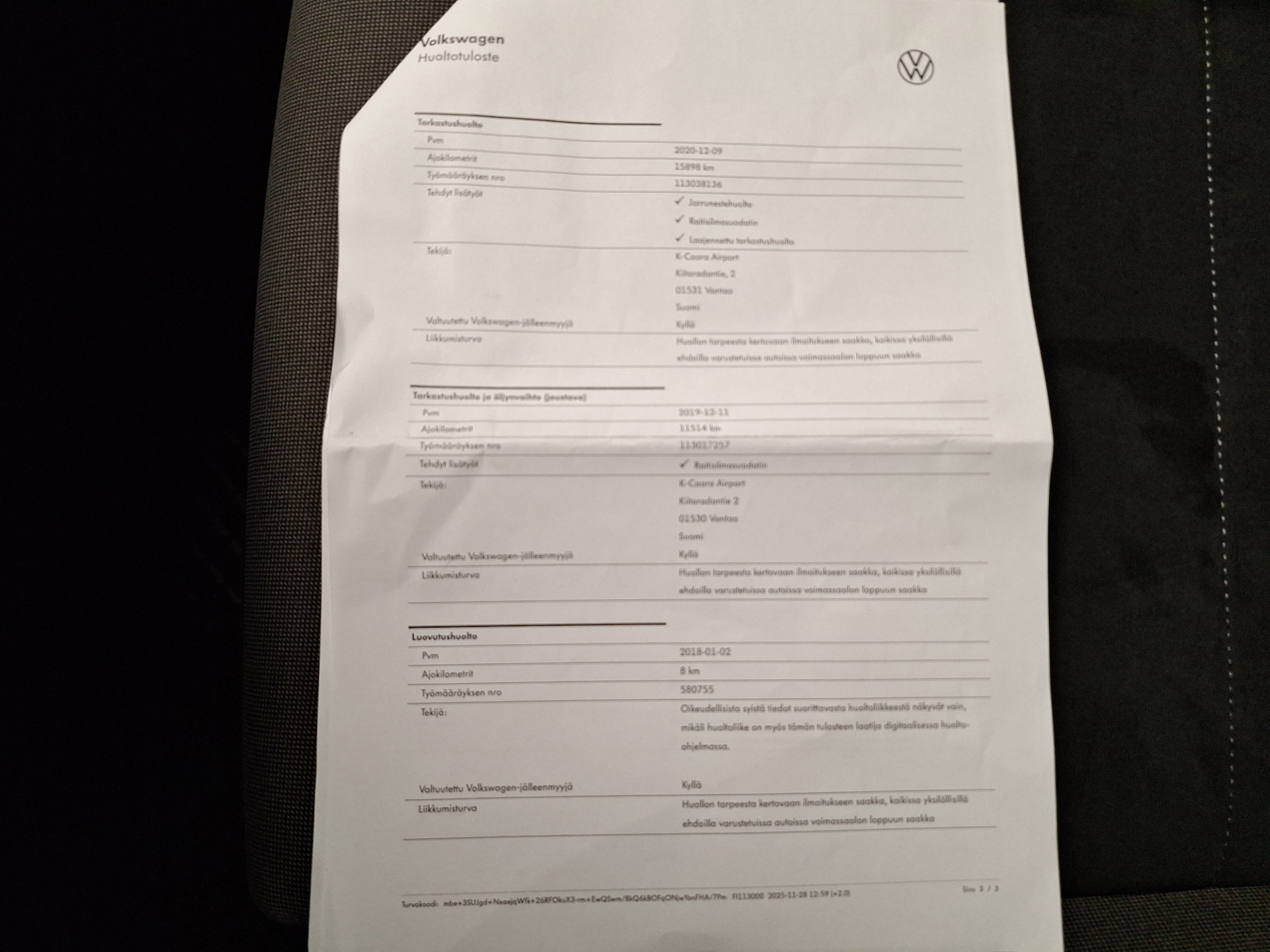 VOLKSWAGEN Golf 2018