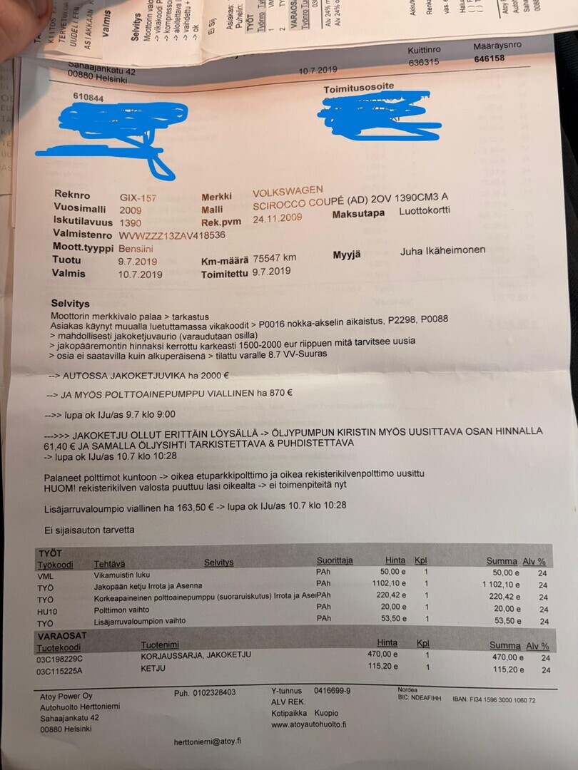 VOLKSWAGEN Scirocco 2009