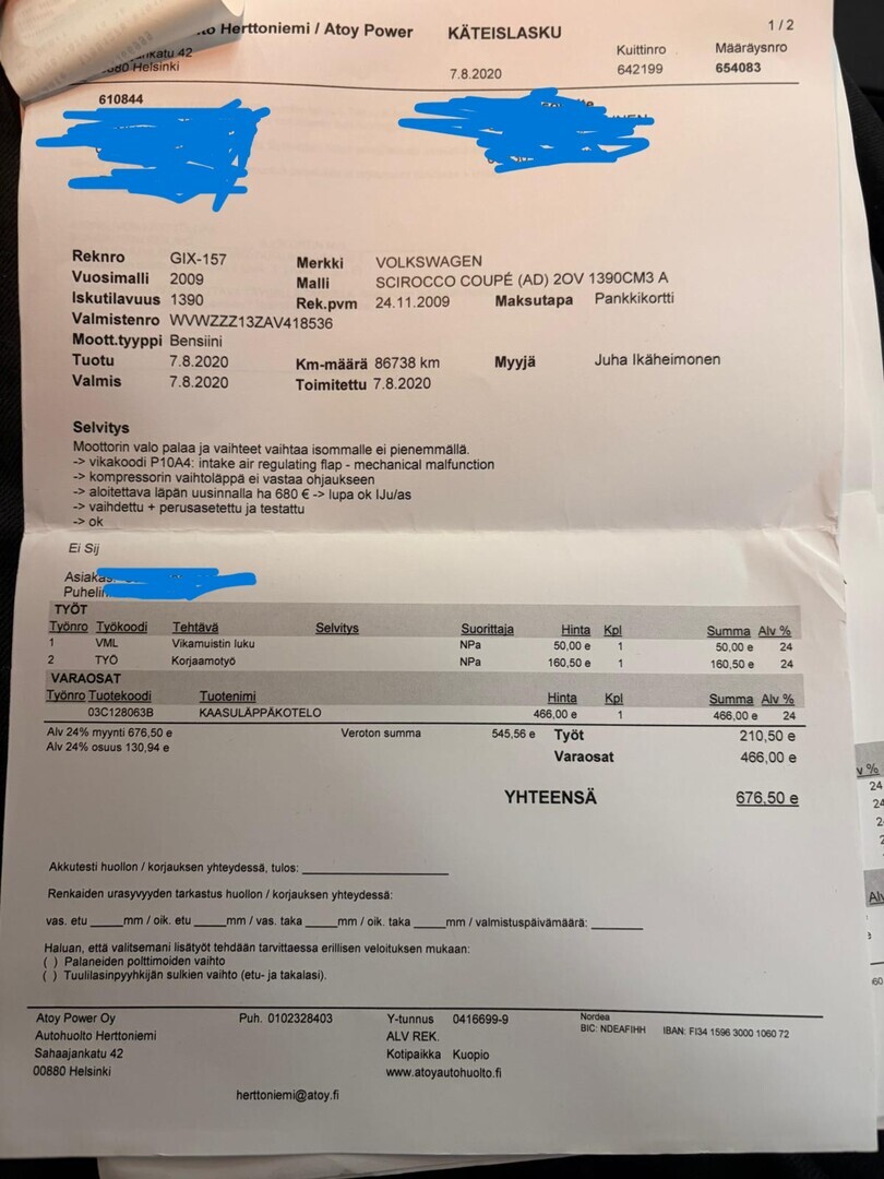 VOLKSWAGEN Scirocco 2009