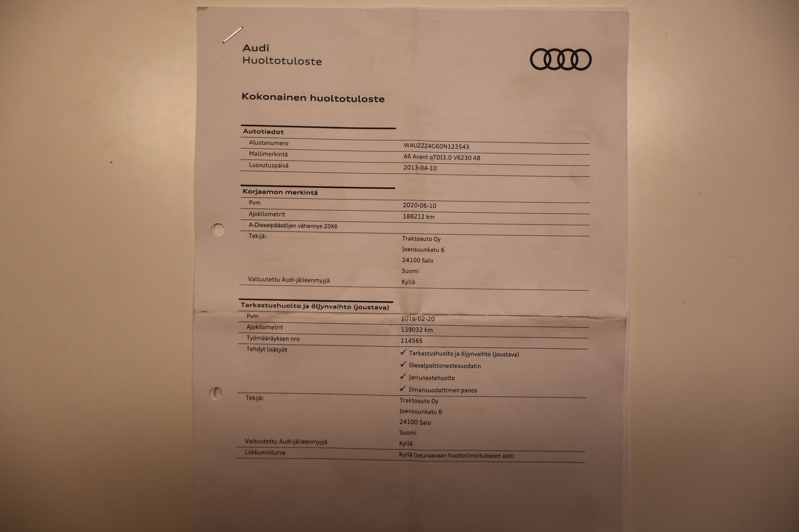 AUDI A6 2013