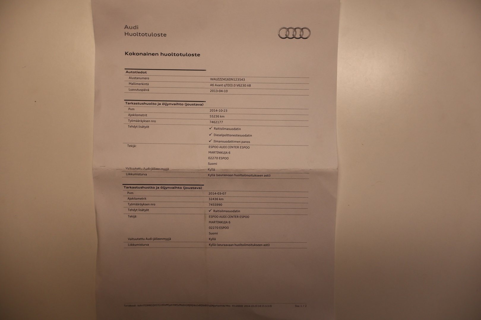 AUDI A6 2013