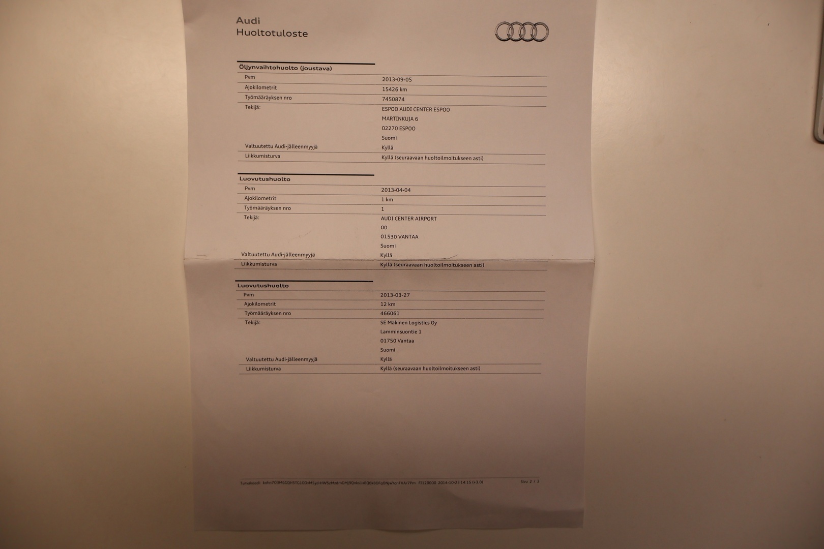 AUDI A6 2013