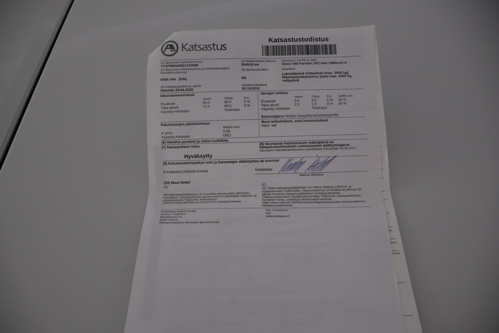 VOLVO V60 2013