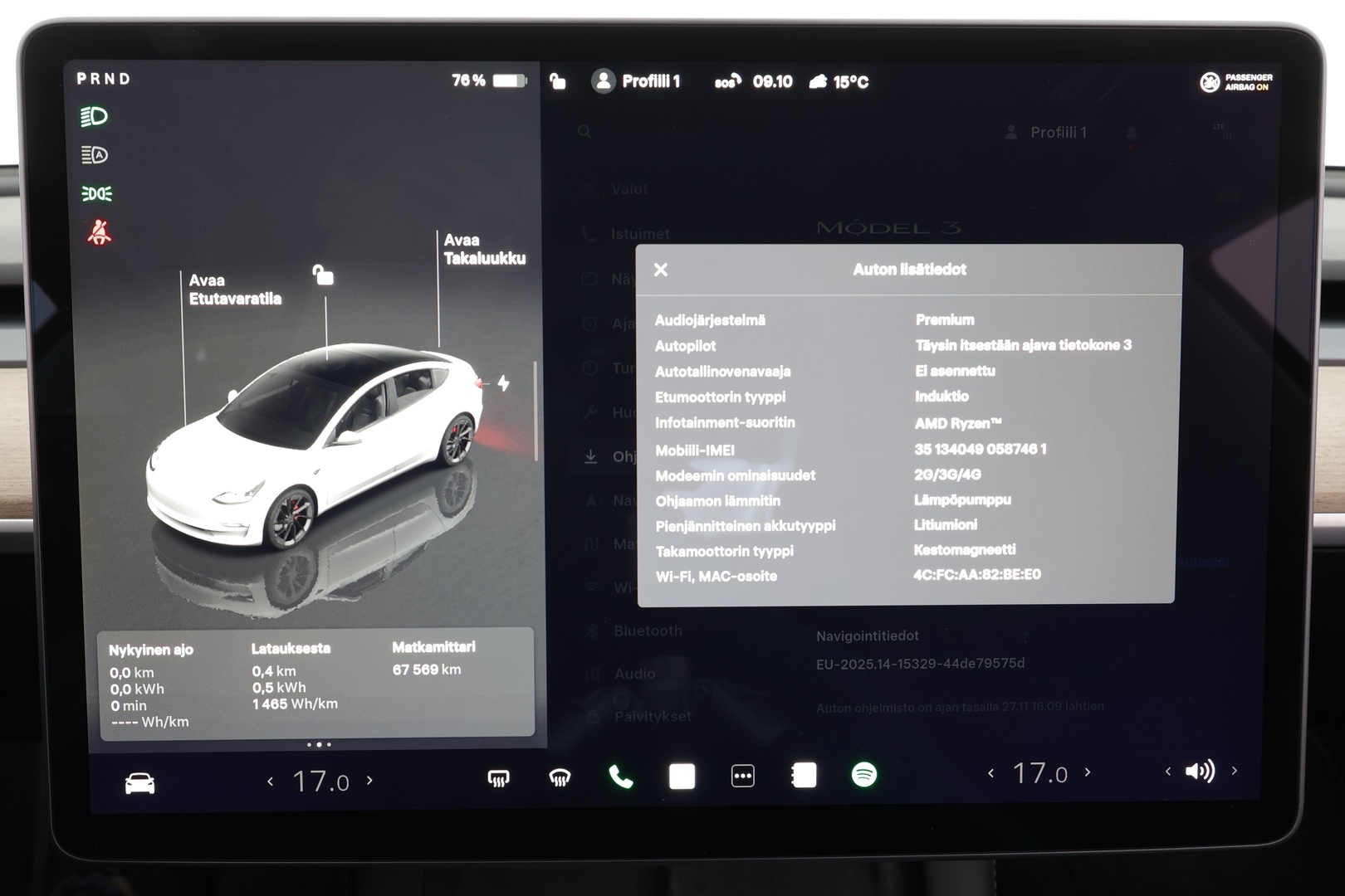 TESLA Model 3 2023