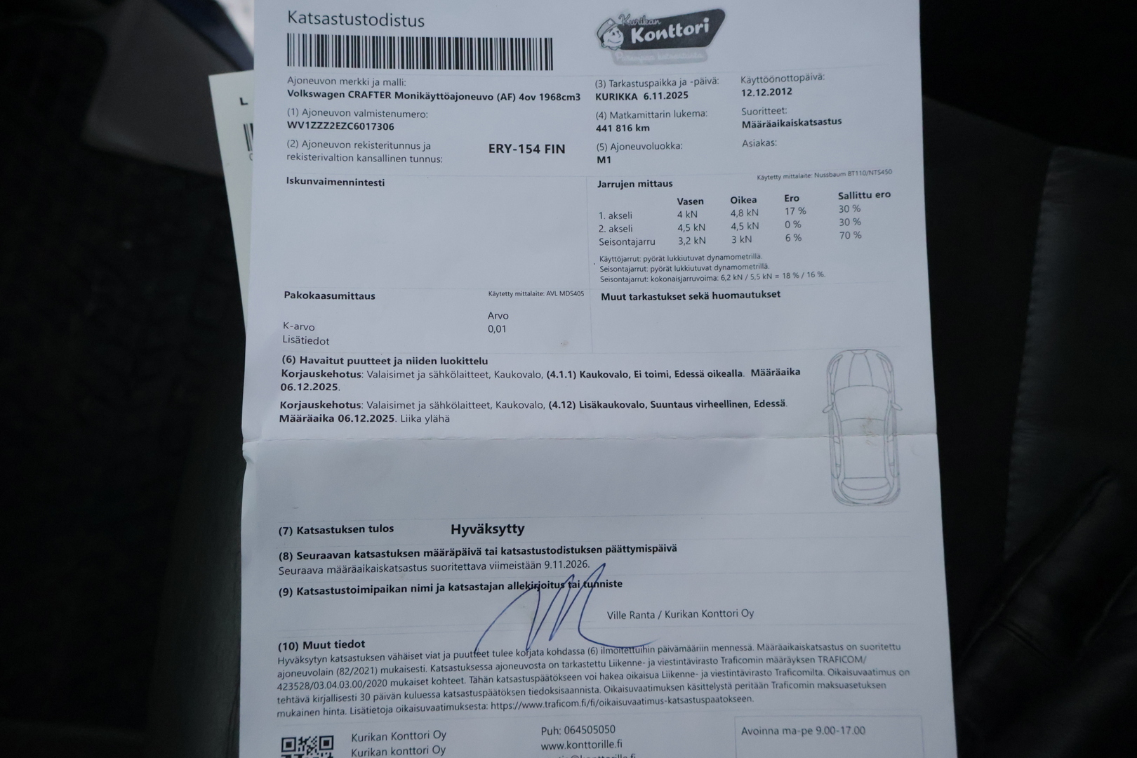 VOLKSWAGEN Crafter 2012