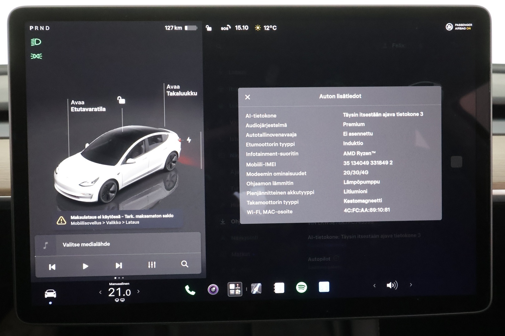 TESLA Model 3 2023