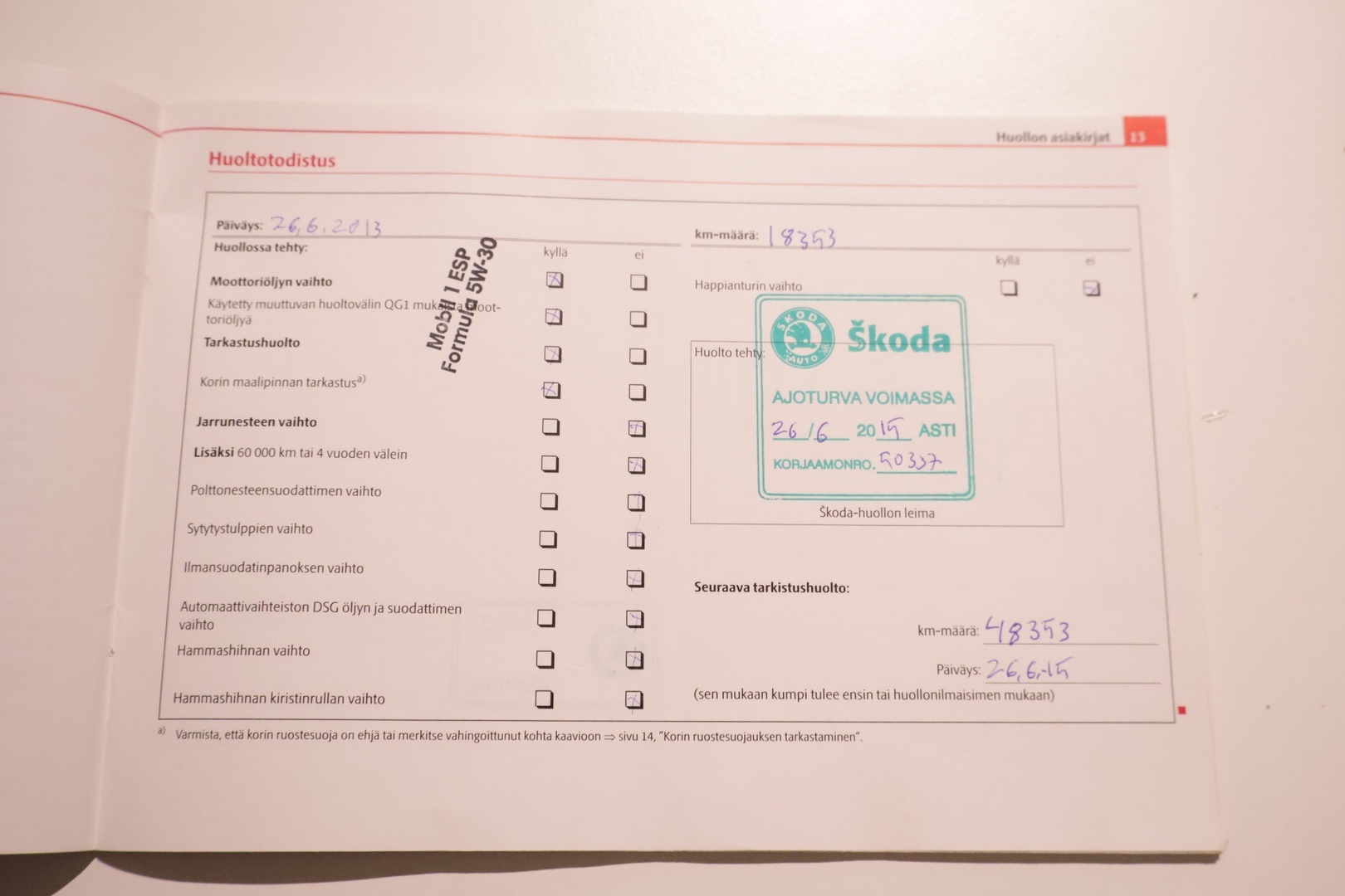 SKODA Superb 2011