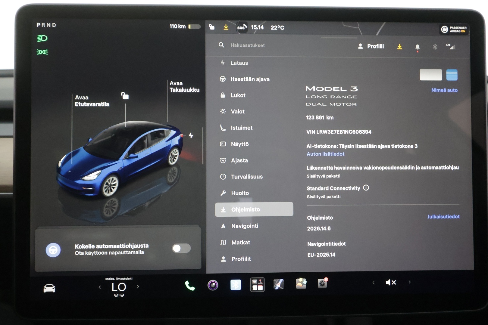 TESLA MODEL 3 2022