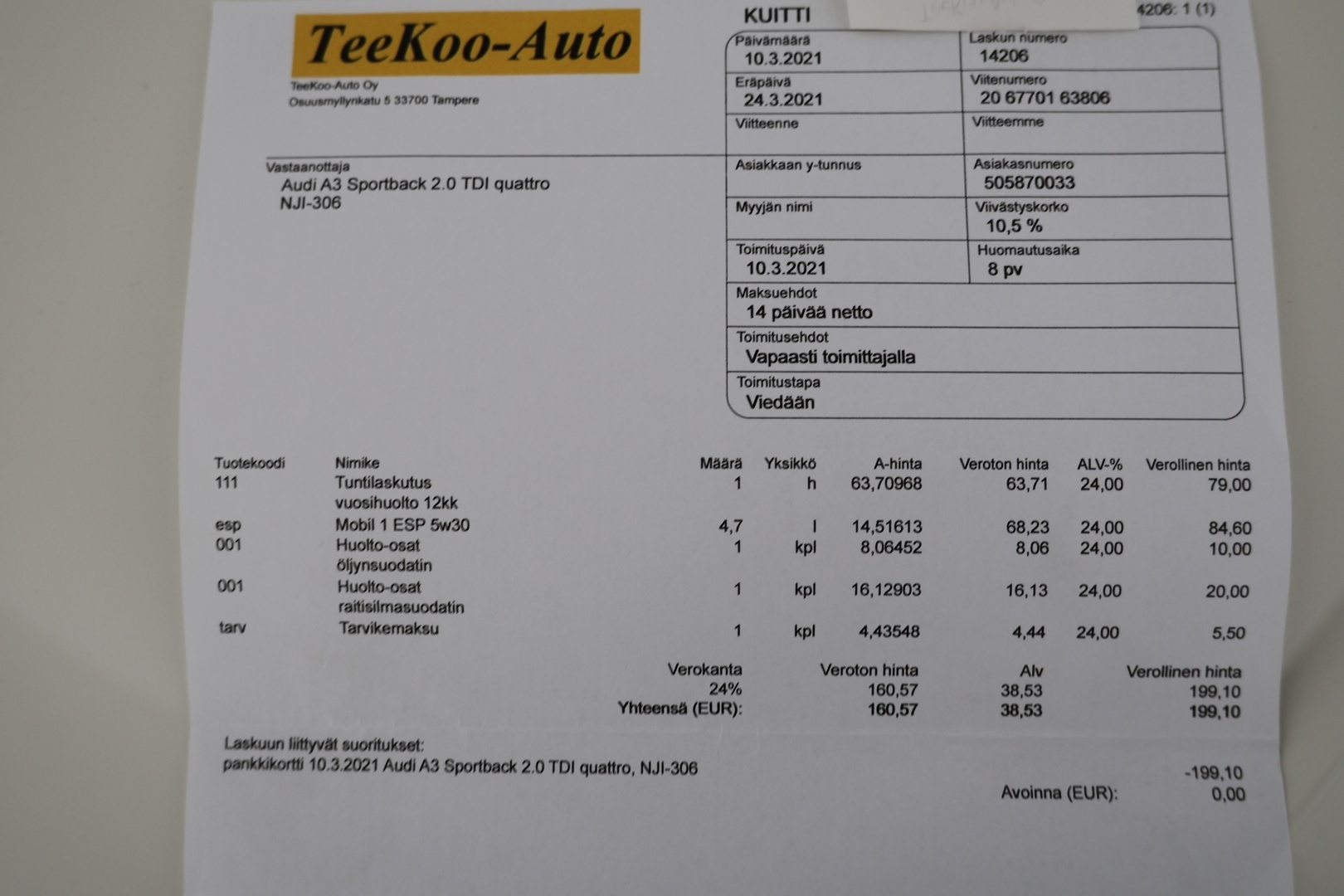 AUDI A3 2014