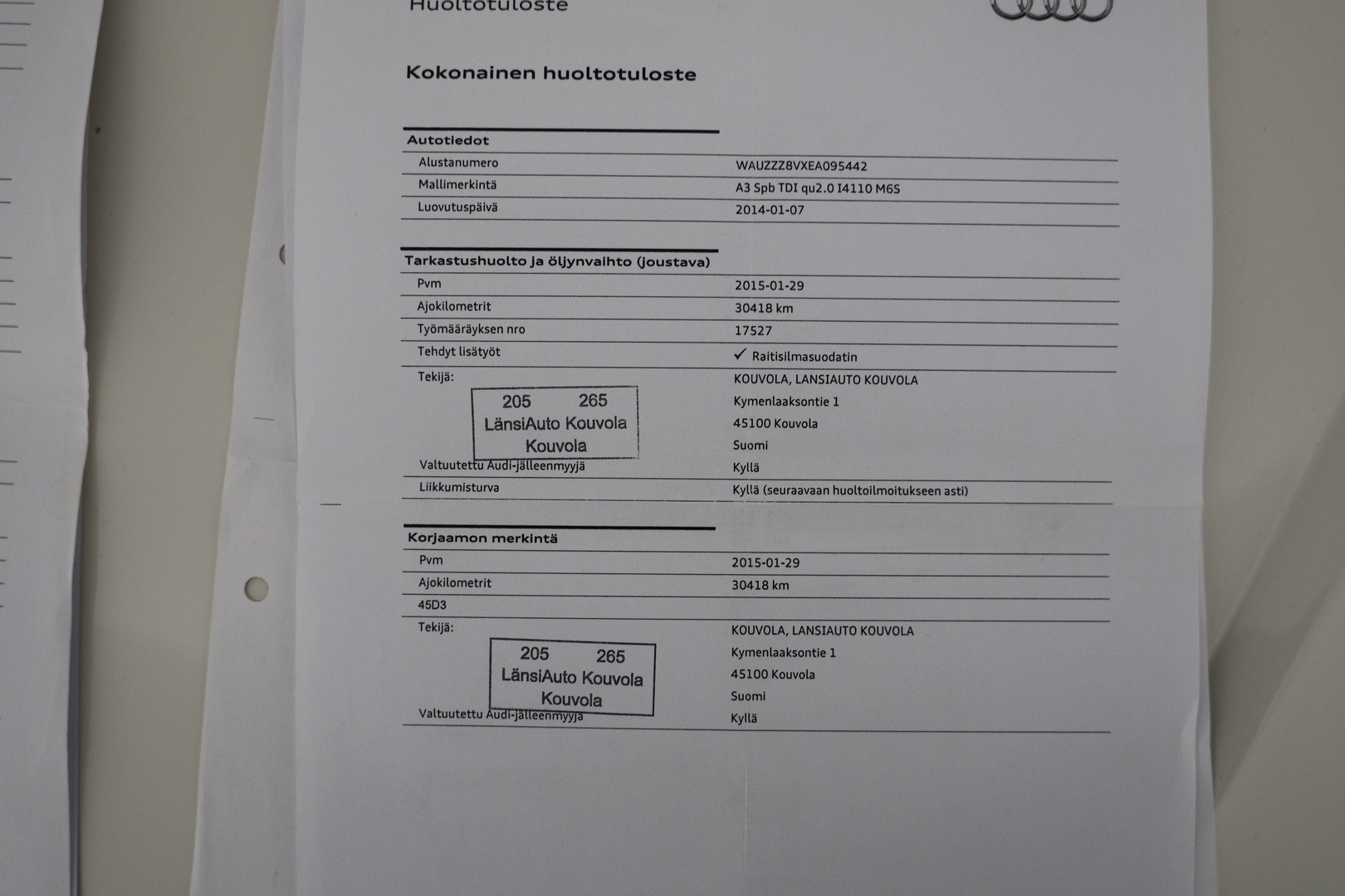 AUDI A3 2014