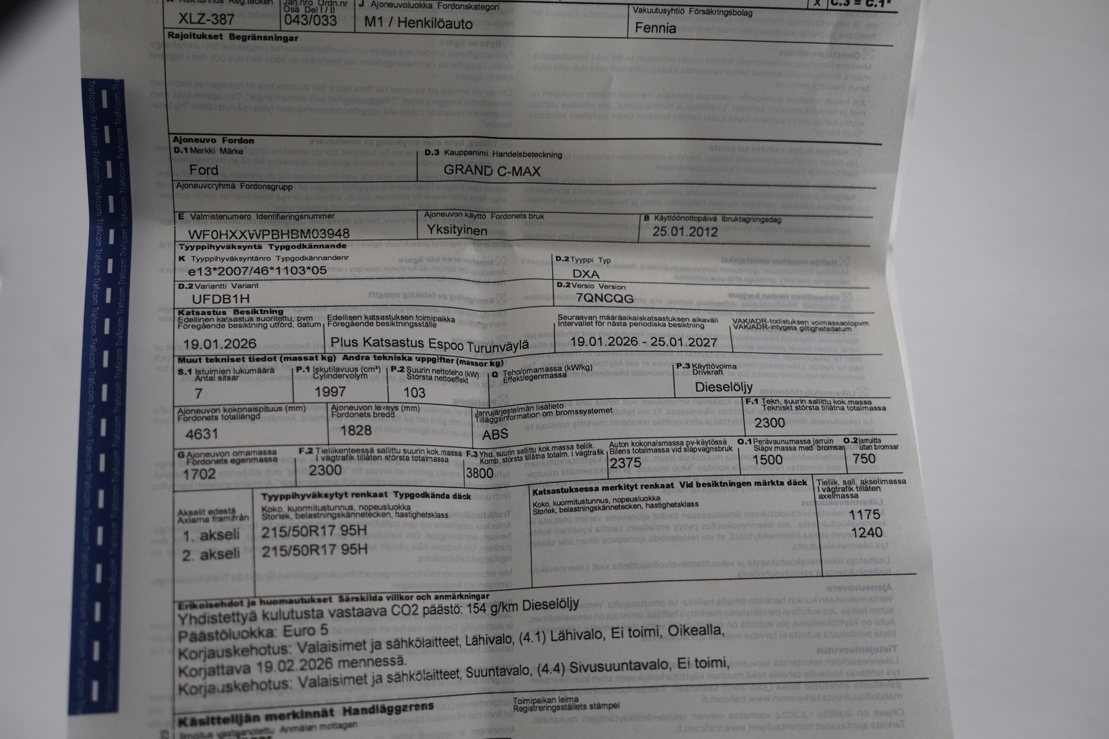 FORD Grand C-Max 2012