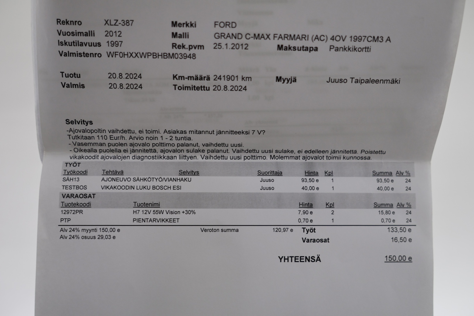 FORD Grand C-Max 2012