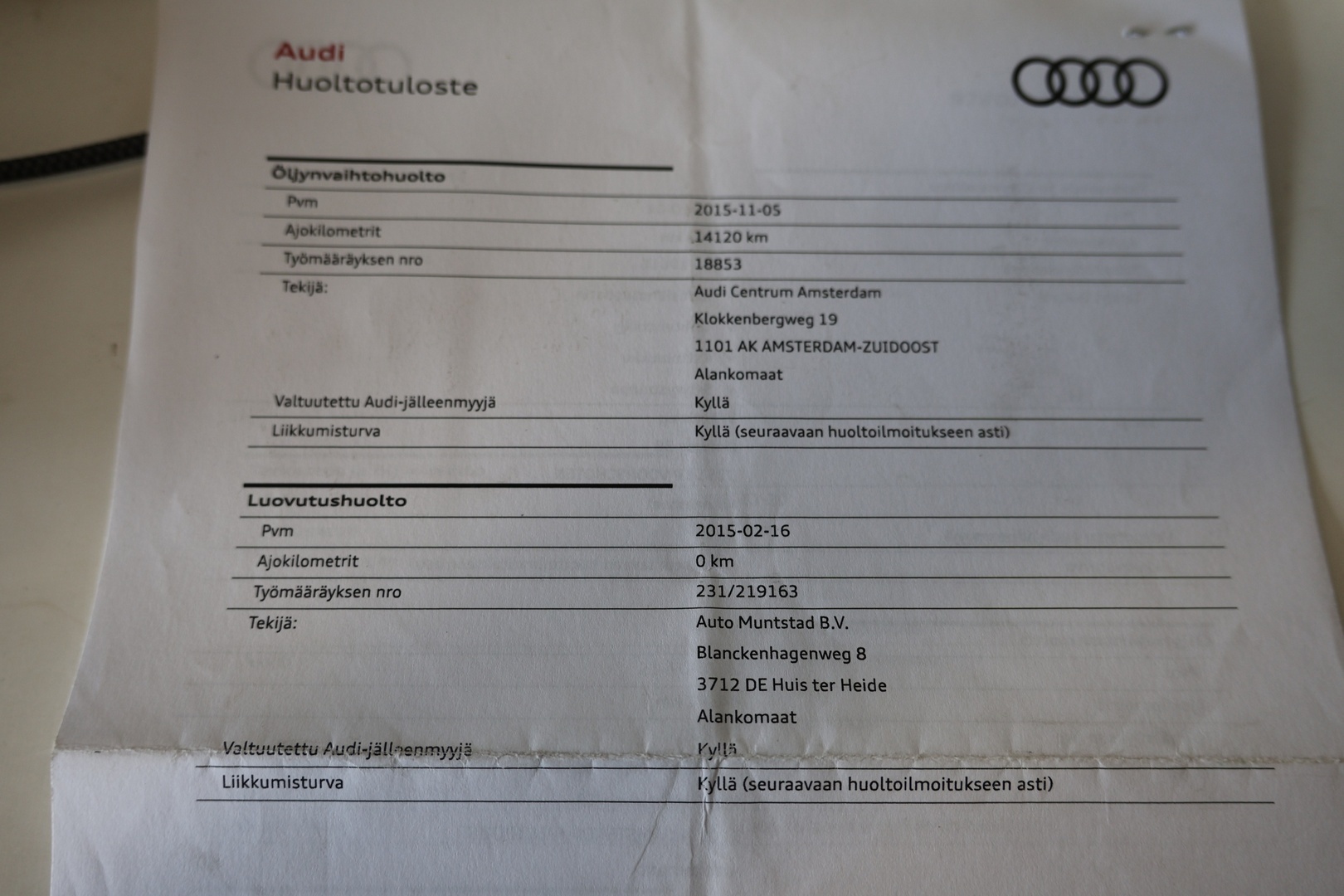 AUDI A3 2015