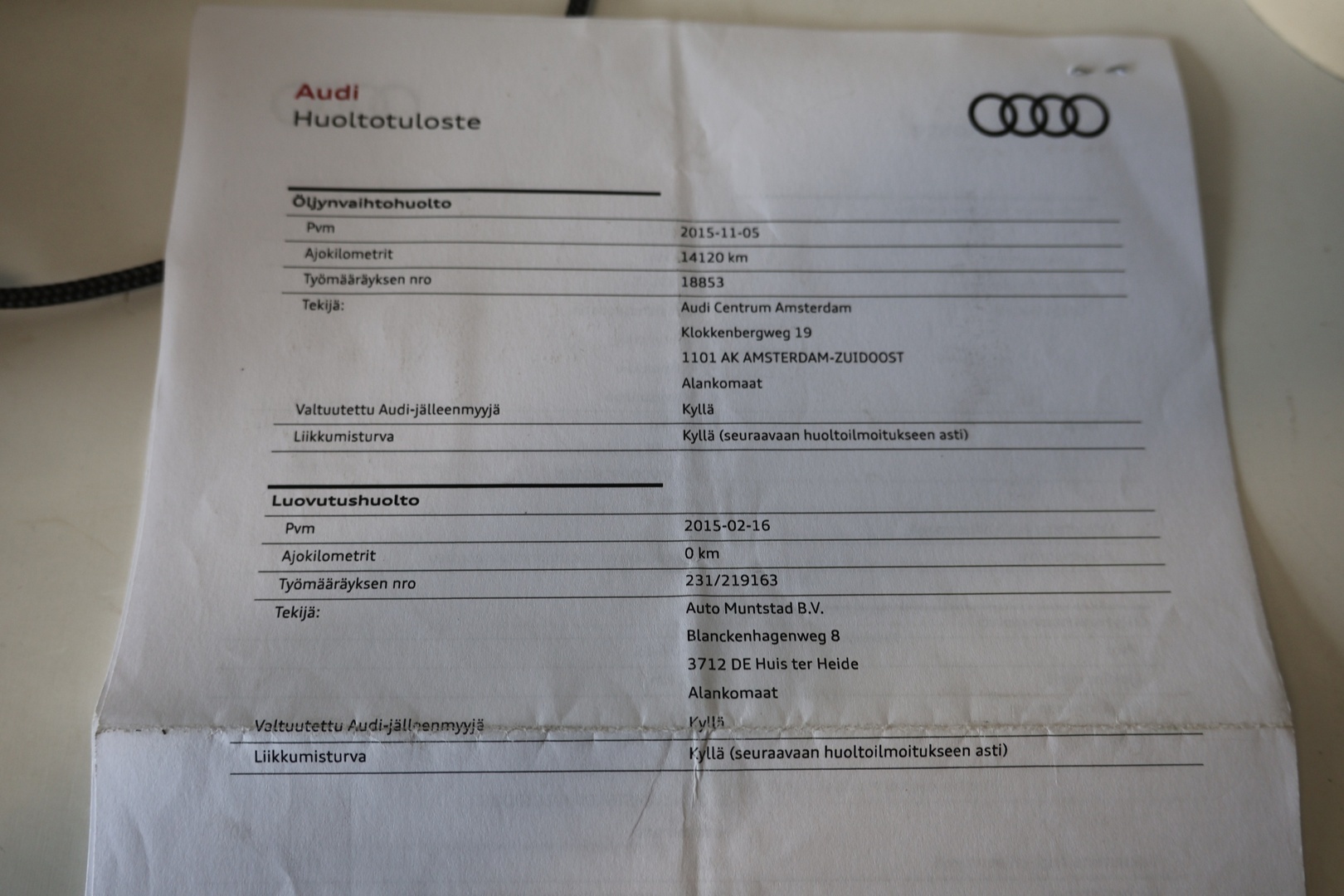 AUDI A3 2015