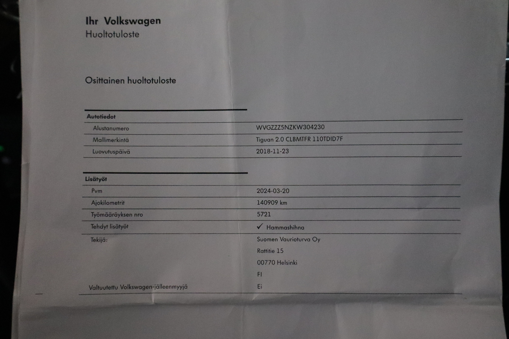 VOLKSWAGEN Tiguan 2018