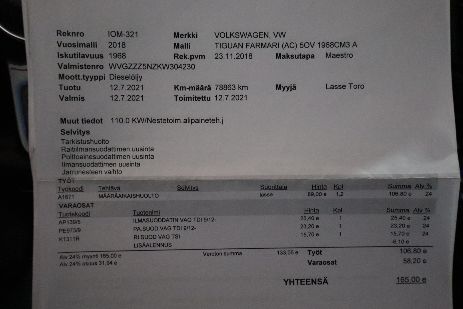 VOLKSWAGEN Tiguan 2018