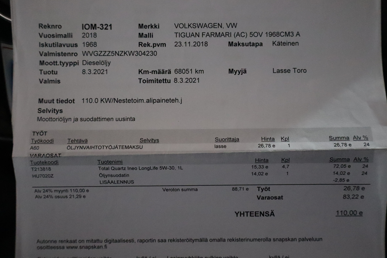 VOLKSWAGEN Tiguan 2018