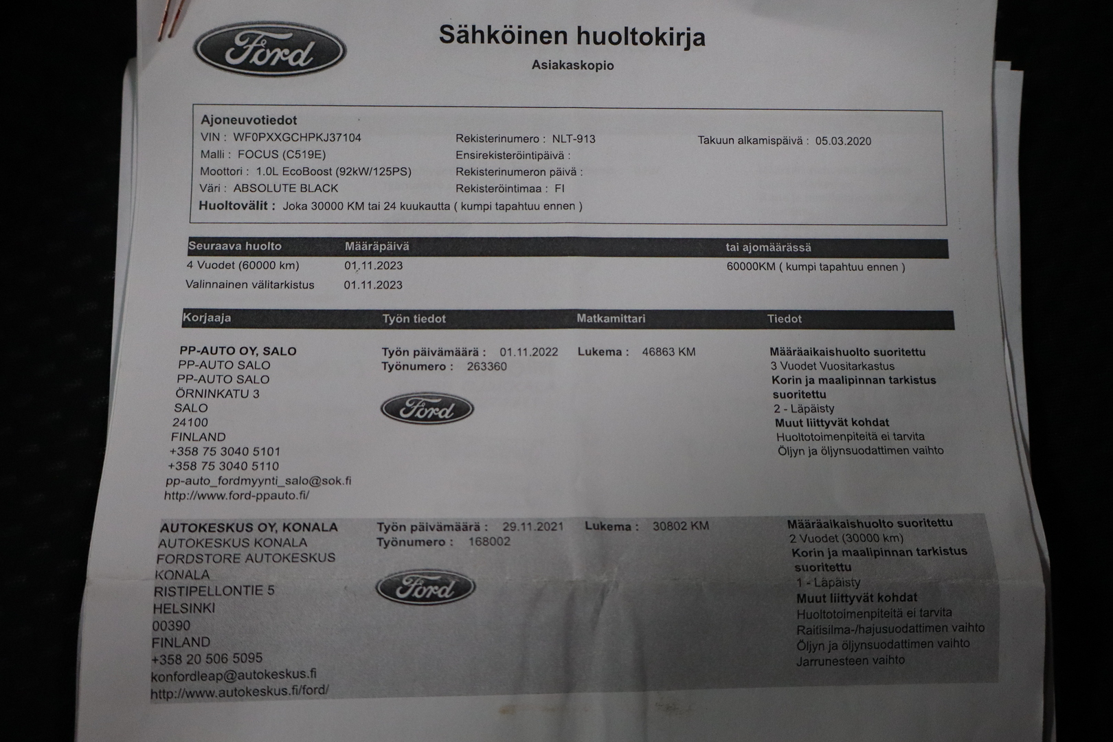 FORD Focus 2020