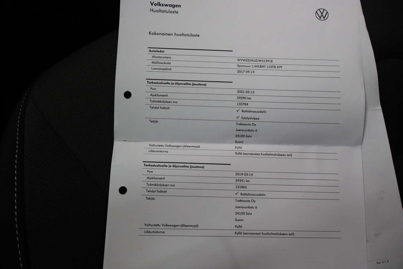 VOLKSWAGEN Golf Sportsvan 2017