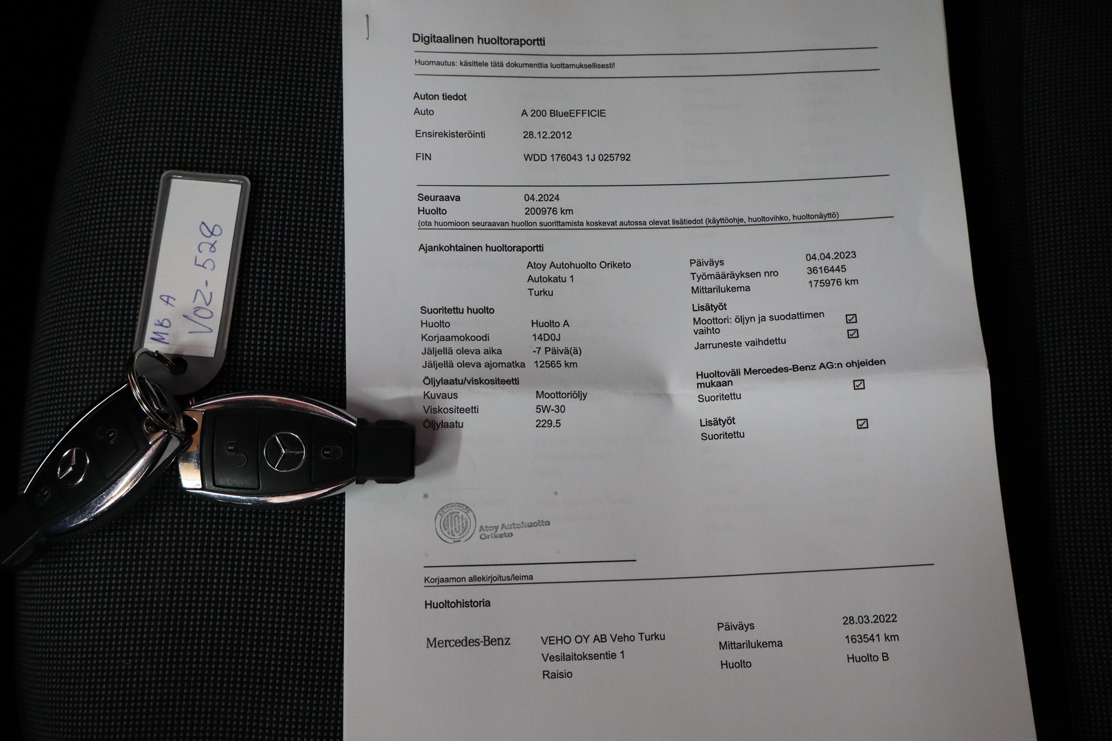 MERCEDES-BENZ A 2012