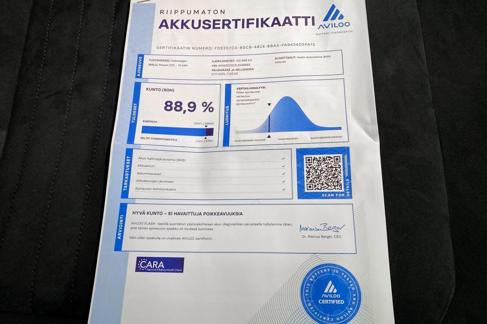 VOLKSWAGEN PASSAT 2020