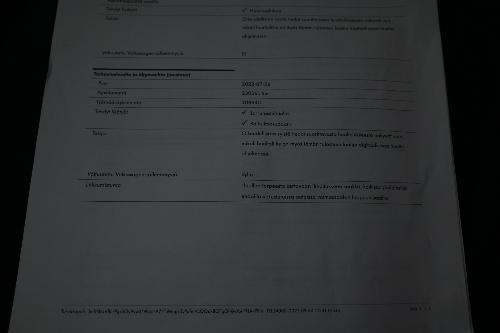 VOLKSWAGEN Passat 2017