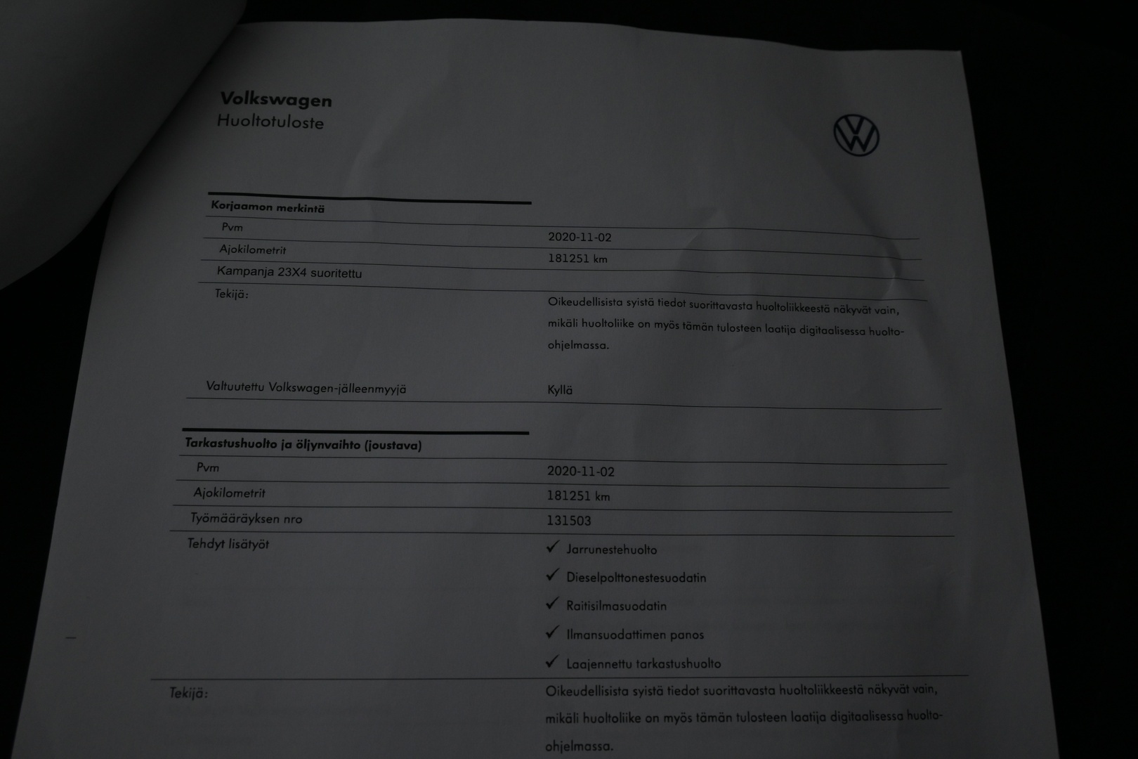 VOLKSWAGEN Passat 2017