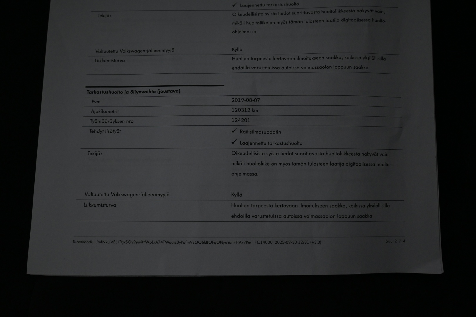 VOLKSWAGEN Passat 2017