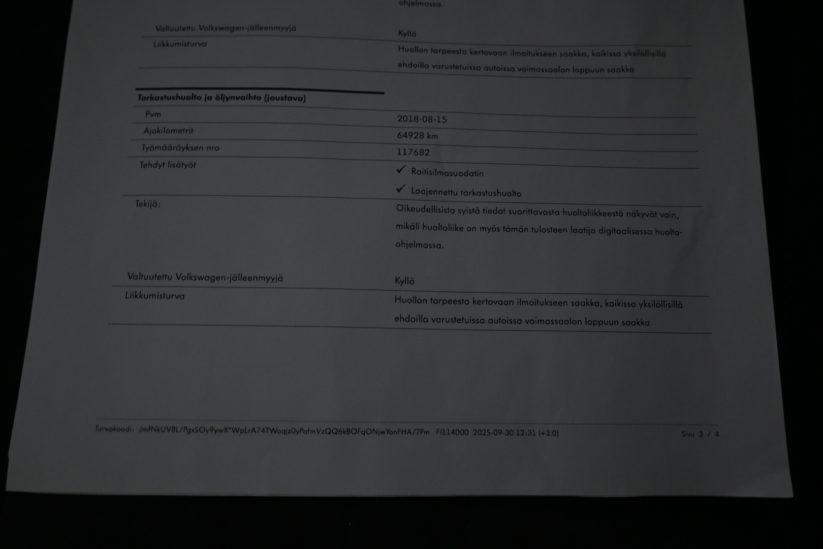 VOLKSWAGEN Passat 2017