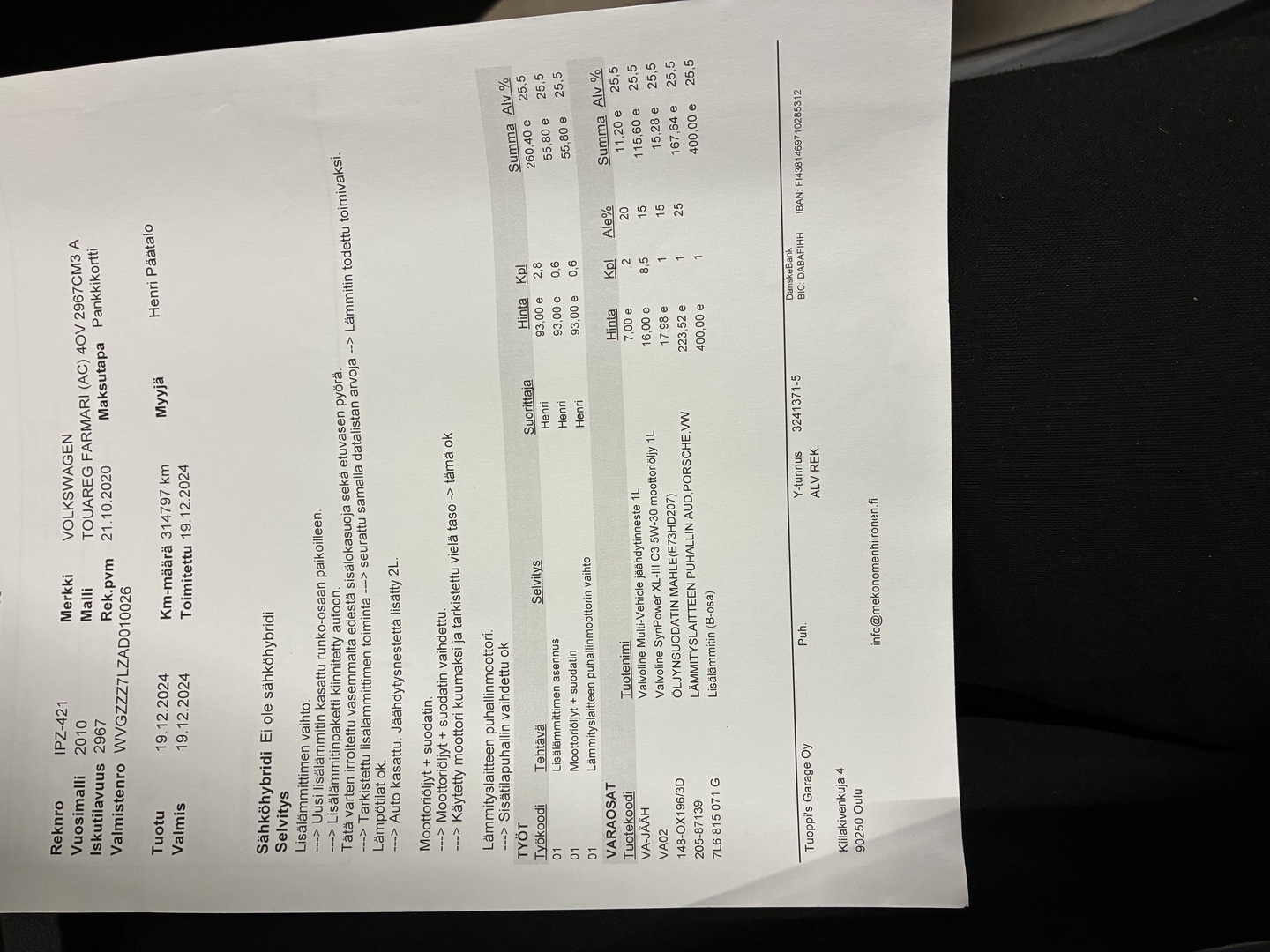 VOLKSWAGEN Touareg 2010