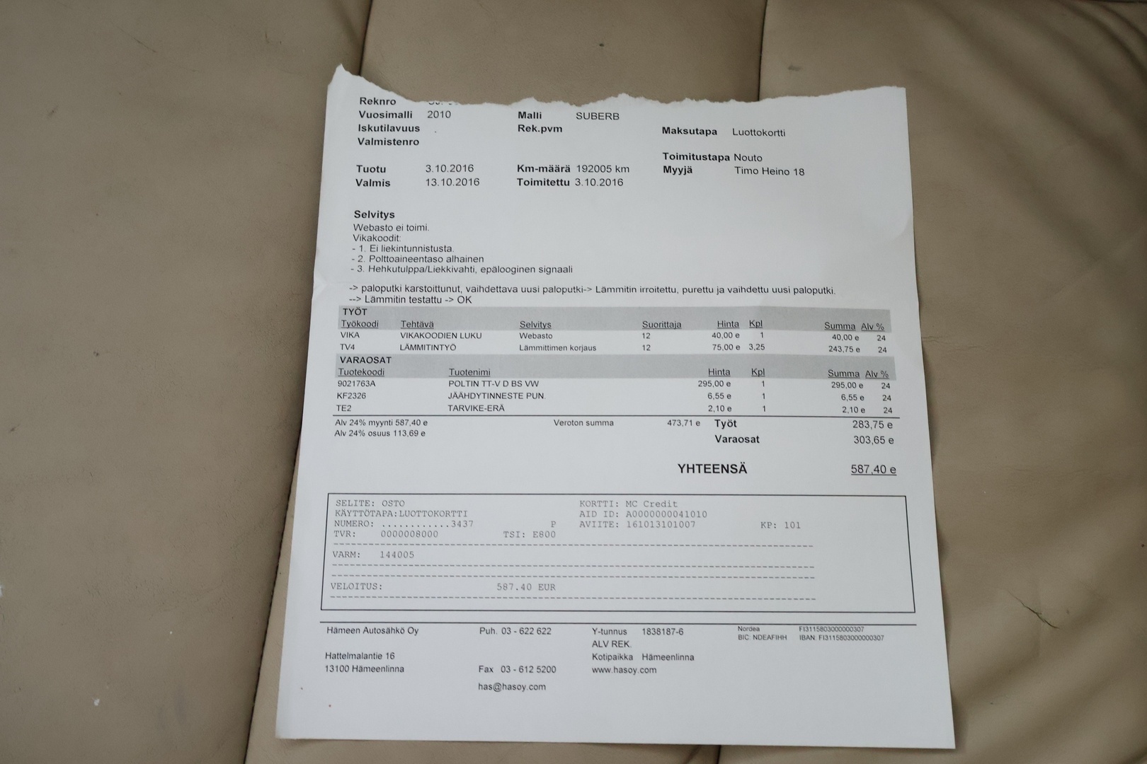 SKODA Superb 2010