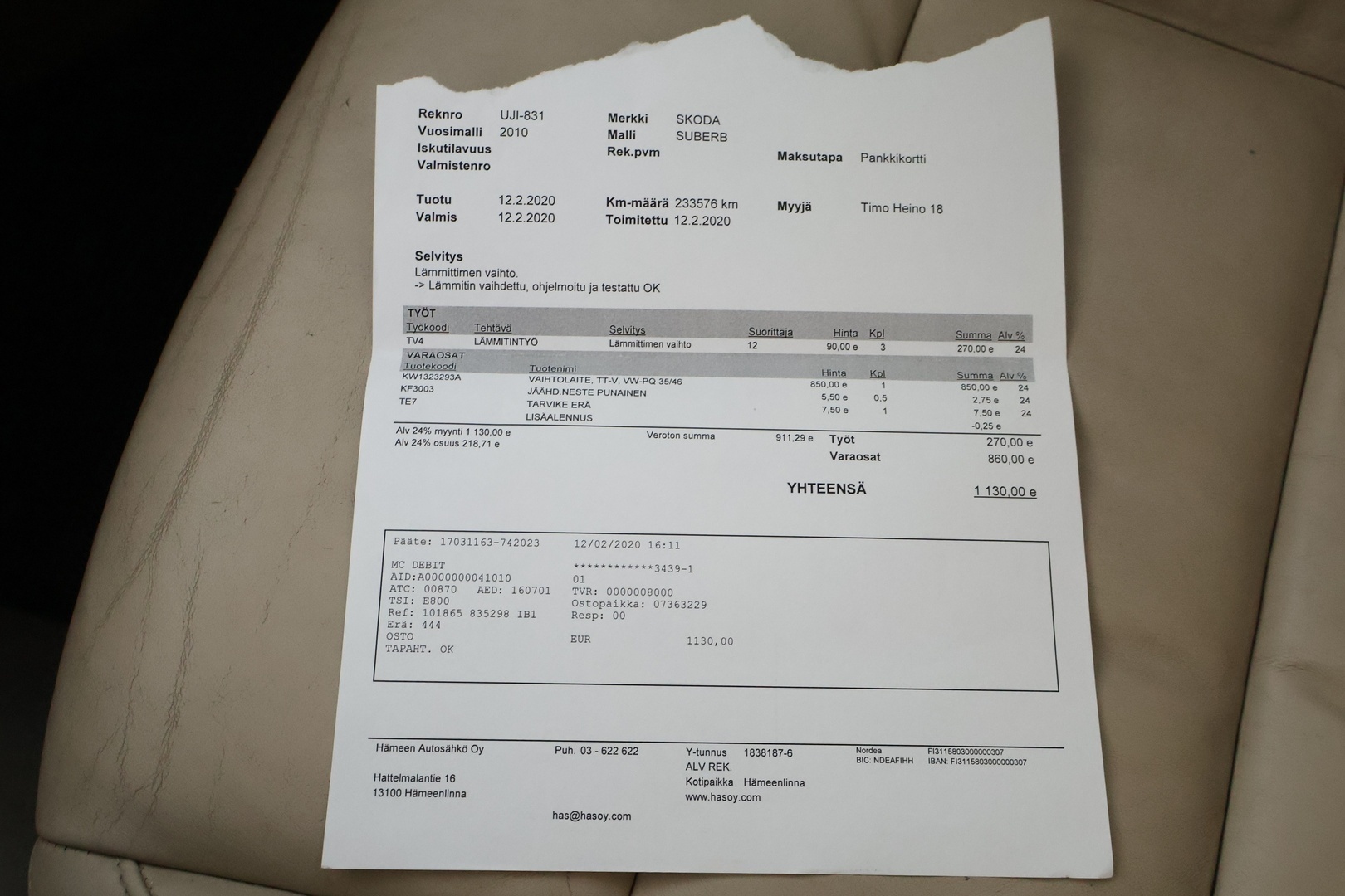 SKODA Superb 2010