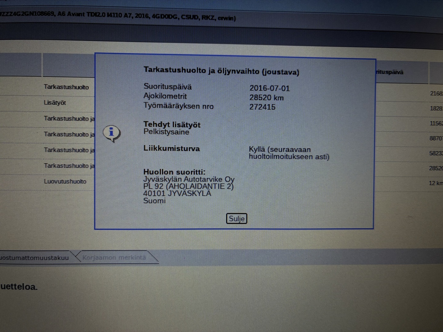 AUDI A6 2016