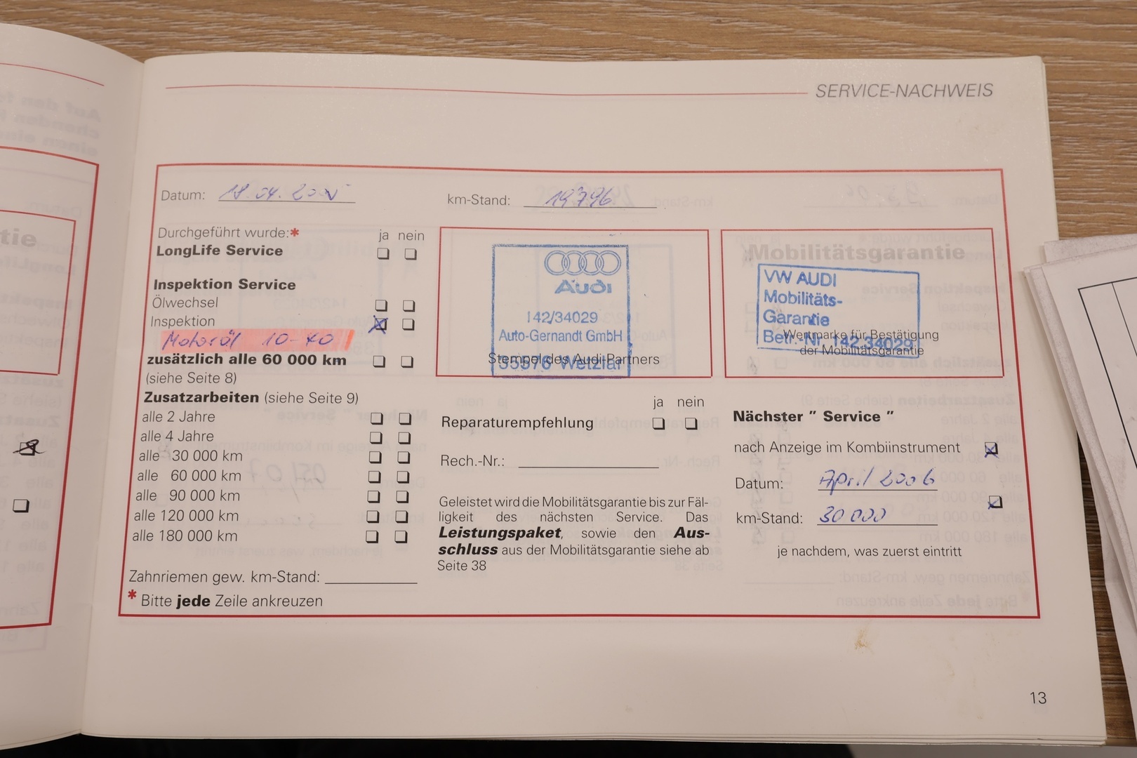 AUDI A4 2001
