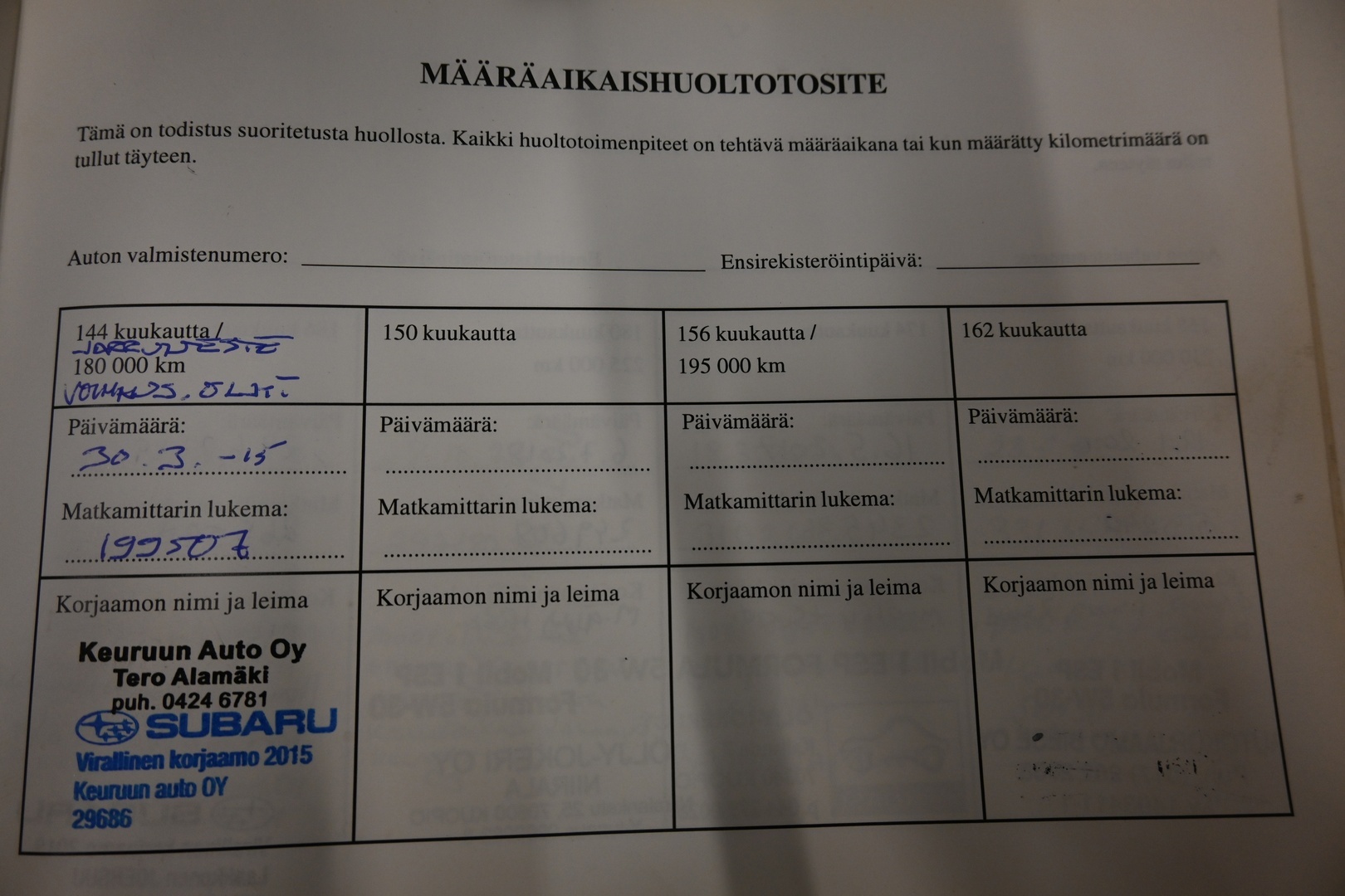 SUBARU Forester 2009