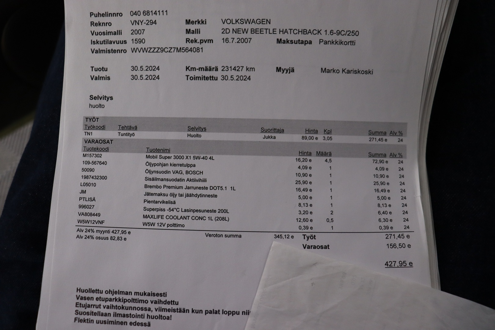 VOLKSWAGEN New Beetle 2007