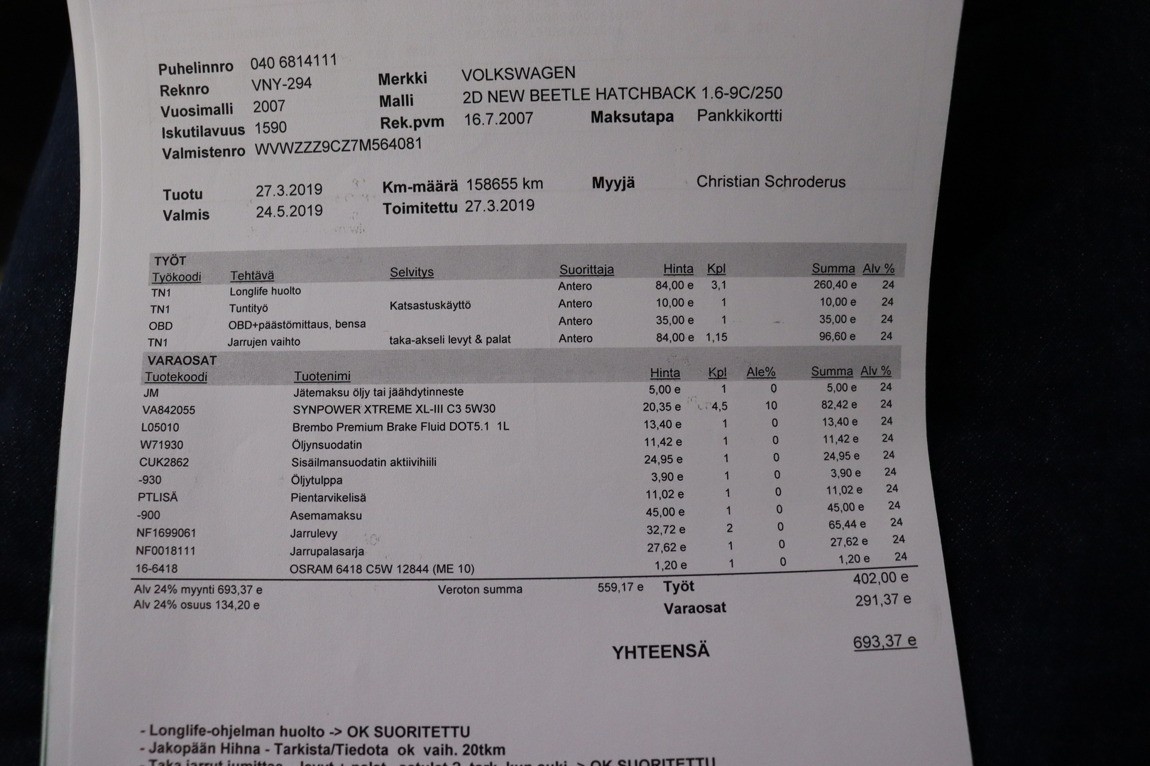 VOLKSWAGEN New Beetle 2007