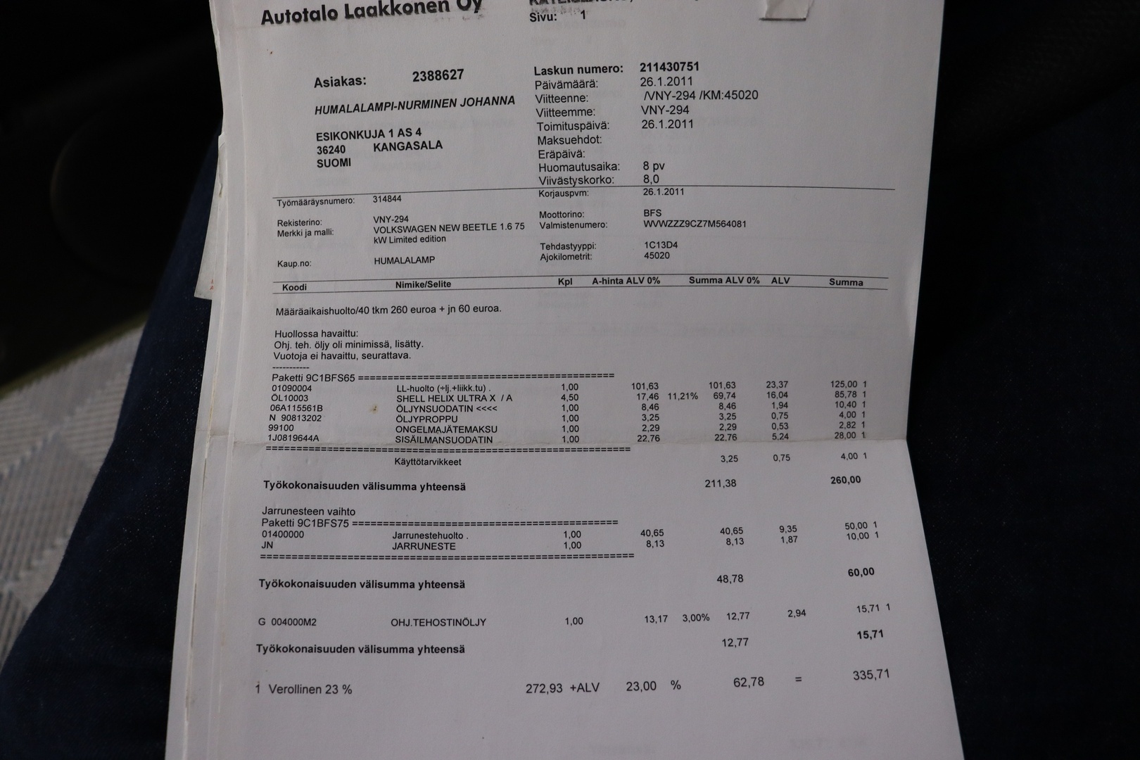 VOLKSWAGEN New Beetle 2007