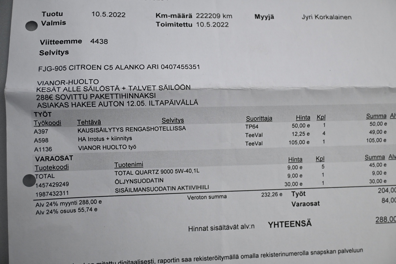 CITROEN C5 2009