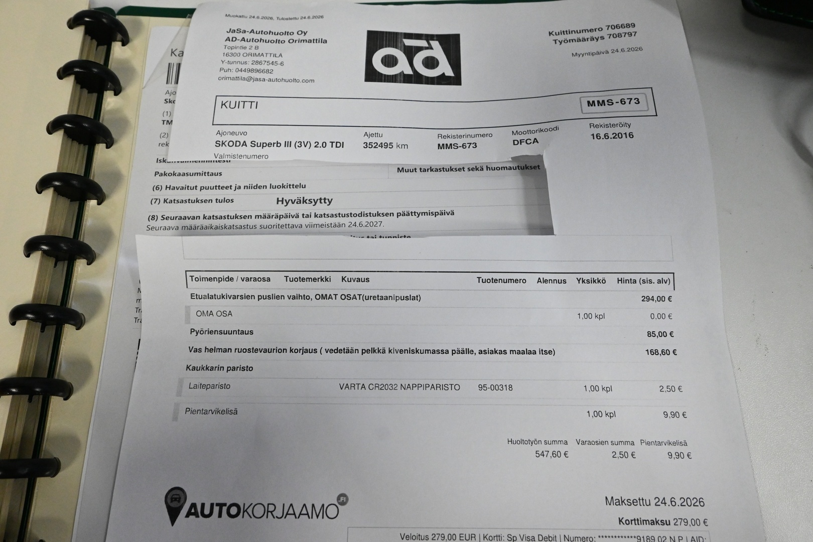 SKODA Superb 2016